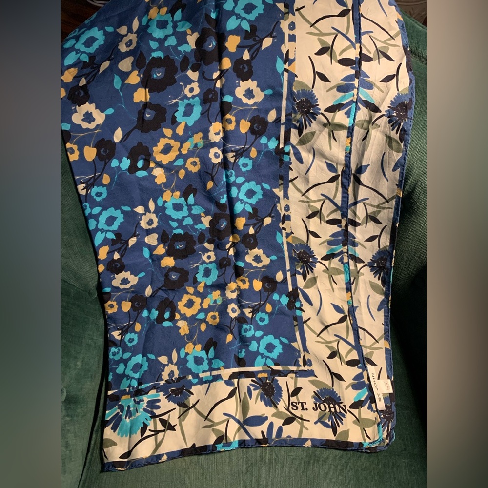 Saint John silk floral scarf